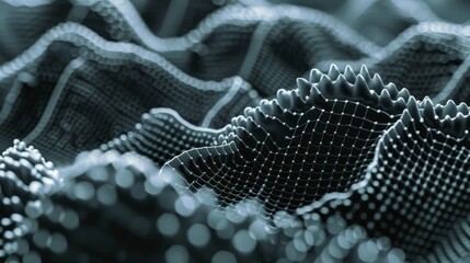 Aufkleber - Constructing abstract forms using binary code  AI generated illustration