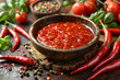Delicious homemade red sauce made with fresh organic vegetables and tangy seasonings.