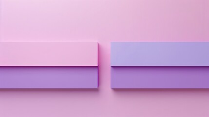 Leinwandbilder - Craft a minimalist design with two horizontal bars in pink and purple suitable for adding text  AI generated illustration
