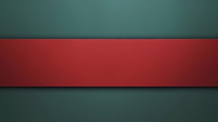 Leinwandbilder - Create a vibrant design with two horizontal bars in crimson and emerald suitable for adding text  AI generated illustration