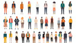 Vector People flat vector isolated on white background
