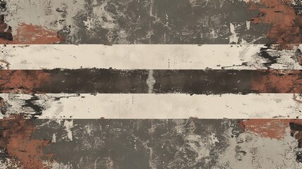 Poster - Design a vintage-style graphic with two horizontal bars in brown and gray perfect for text information  AI generated illustration