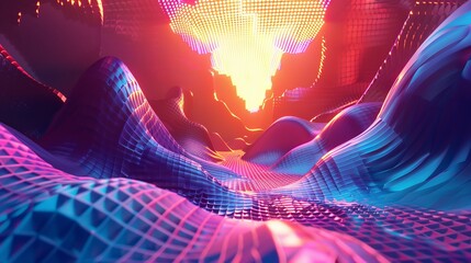 Aufkleber - Diving into the world of digital art production  AI generated illustration