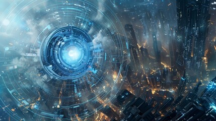 Aufkleber - Drawing inspiration from technology and science fiction  AI generated illustration
