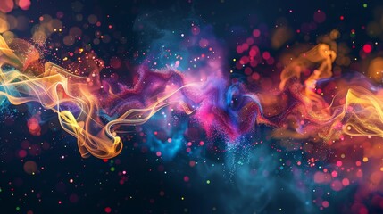 Poster - embracing the chaos of digital creation ai generated illustration