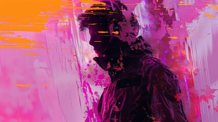 Aufkleber - Engaging with the aesthetics of glitch art  AI generated illustration