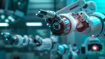 Poster - Enhancing surgical procedures through robotics and AI  AI generated illustration