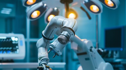 Poster - Enhancing surgical procedures through robotics and AI  AI generated illustration