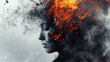 Aufkleber - Fusing photography and digital manipulation techniques  AI generated illustration