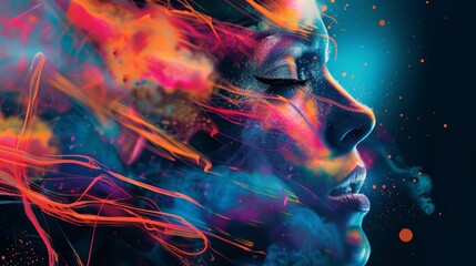 Aufkleber - Harnessing the power of digital tools for artistic innovation  AI generated illustration