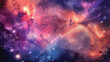Stars dust and gas nebula in a far galaxy. Elements