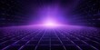 lavender light grid on dark background central perspective, futuristic retro style with copy space for design text photo backdrop