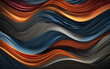 Colorful modern curvy waves background illustration
