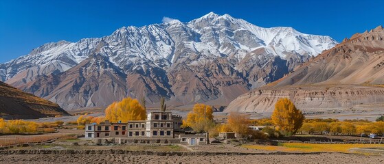 Poster - panorama of the mountains