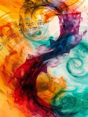 Poster - abstract watercolor background