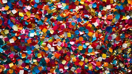 Aufkleber - Festive confetti in a celebratory scene  AI generated illustration