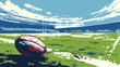 Attractive editable vector rugby background design gr