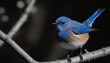 AI generated illustration of a bluebird on a branch