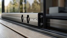 Detailed View Of A Protected Lock System With An Inspired Design, Showcasing The Blend Of Aesthetics And Security For Window Doors
