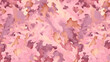 Artistic pink gold print camouflage abstract graphic poster web page PPT background