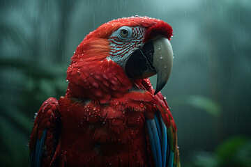 Poster - Parrots that speak in forgotten languages, telling tales of ancient civilizations hidden within the