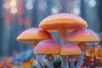 Aufkleber - Psychedelic toadstools that cause the forest around them to dance and swirl in vivid colors when tou
