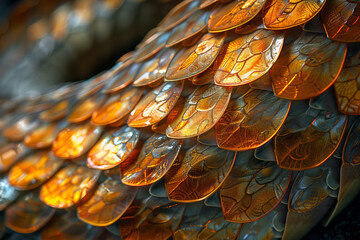 Poster - Serpents with scales that shimmer like solar panels, basking in the sunlight to charge their radiant
