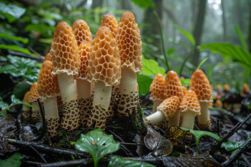 Aufkleber - Chameleon morels that change their appearance to match the ever-shifting hues and patterns of the ra