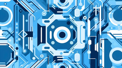 Technology blue computer machine pattern abstract graphic poster web page PPT background