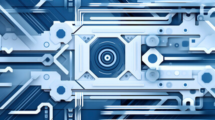 Technology blue computer machine pattern abstract graphic poster web page PPT background