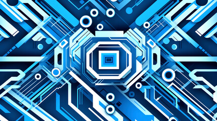 Technology blue computer machine pattern abstract graphic poster web page PPT background