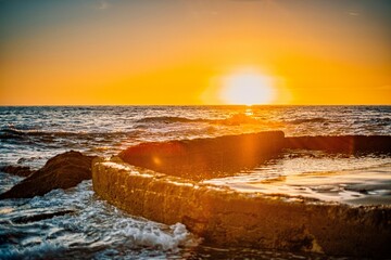 Beautiful view of the sea on a sunny summer day