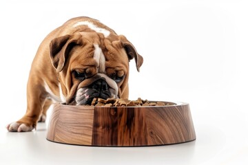 Poster - Dog bowl for slow feeding white background