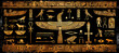 ©  Mohammad Xte - Ancient Egyptian hieroglyph drawings on black background