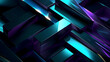 Technology purple and green geometric stripes abstract graphic poster web page PPT background