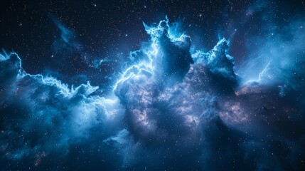 Wall Mural - Cosmic nebula in deep space