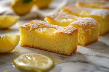 Sticker - Pieces of lemon cake