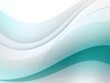 © Michael - Turquoise gray white gradient abstract curve wave wavy line background for creative project or design backdrop background