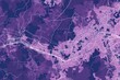 Violet and white pattern with a Violet background map lines sigths and pattern with topography sights in a city backdrop