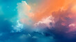 Colorful sky background with clouds. 3d rendering illustration of clouds