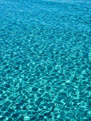  natural blue background with clear sea water at the shore