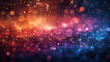 A vibrant and colorful background with glowing particles, bokeh lights, and an ethereal glow that adds depth to the scene in the style of raw. Created with Ai