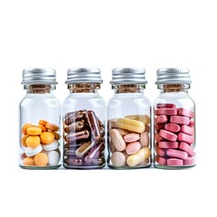 Sticker - Set of tablets in glass bottles 