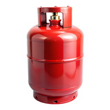 Fototapeta Londyn - red gas tank isolated