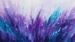 Lavender and turquoise dance in a graceful rhythm, creating a harmonious and serene abstract scene reminiscent of a tranquil garden.