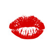 Vector illustration. Lips, Kiss, red lips template, Kiss template, American kiss, Kiss design