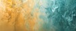 Teal smoke gracefully intertwining over an abstract background painted in shades of honey gold.