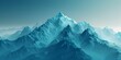Majestic Snowy Mountain Peaks in Serene Misty Landscape Stylized Digital Renderings of Dramatic Natural Scenery