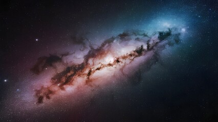 Wall Mural - Night sky with stars and galaxy