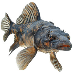 coelacanth isolated on transparent background